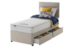 Silentnight Stroud Memory Single 2 Drawer Divan Bed